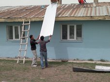 Okulumuzun yeni haline baktığımızda bütün yorgunluğumuzu unuttuk.