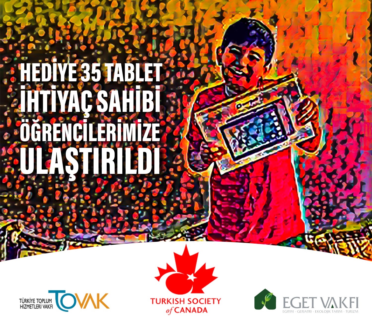 Turkish Society of Canada’dan Tablet Desteği