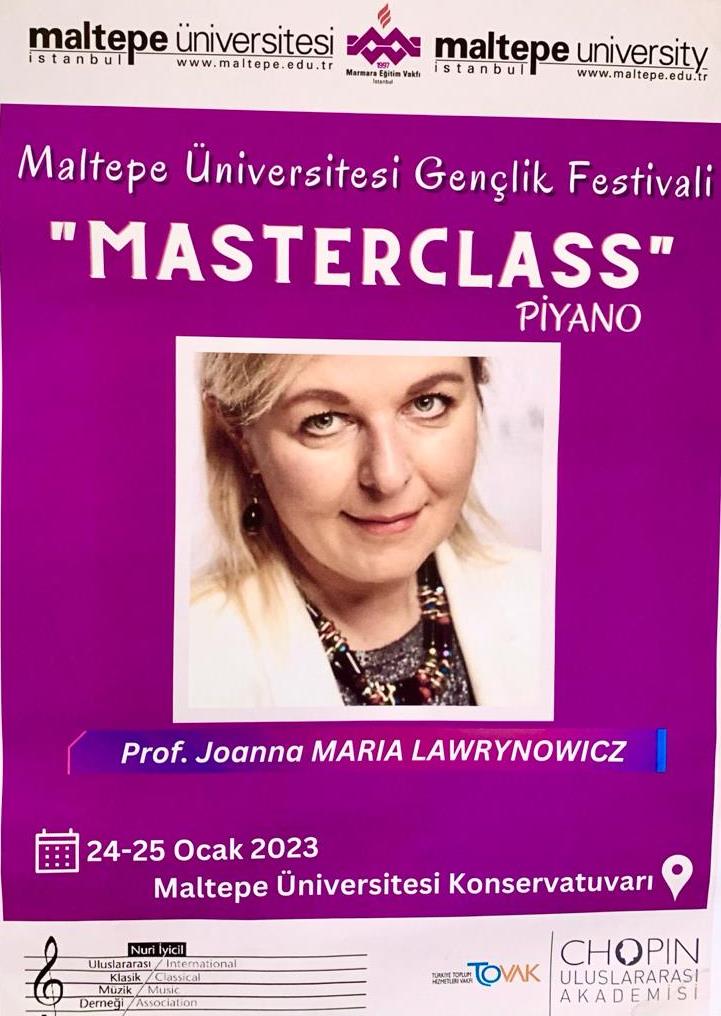 TOVAK CHOPIN Uluslararası Akademisi Piyano Masterclass  Maltepe Üniversitesinde yapıldı